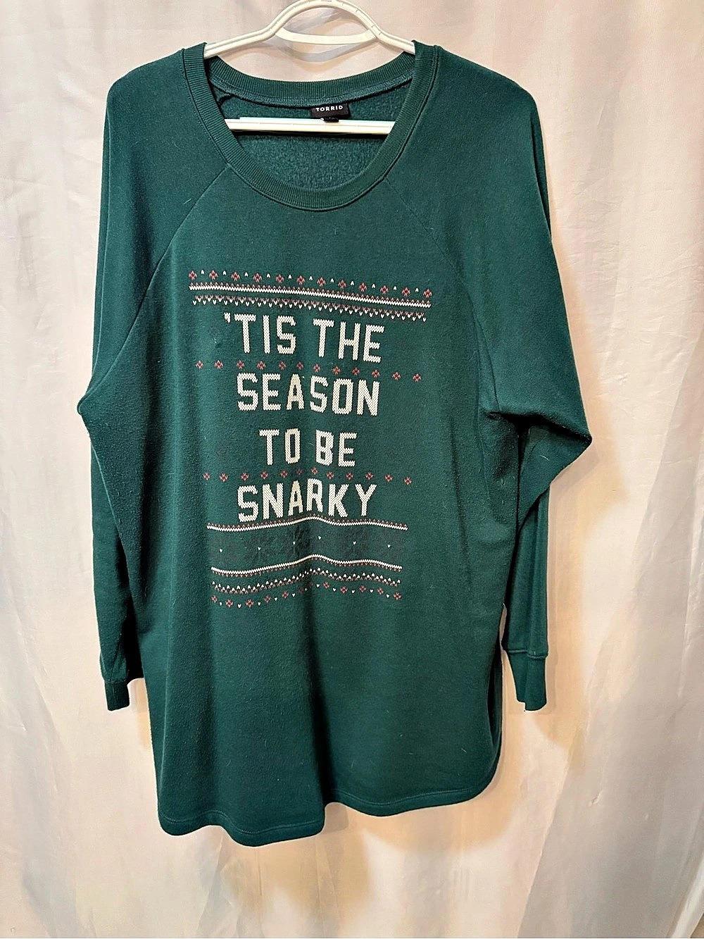 Torrid Size 2 Tis The Season To Be Snarky Christmas Sweatshirt